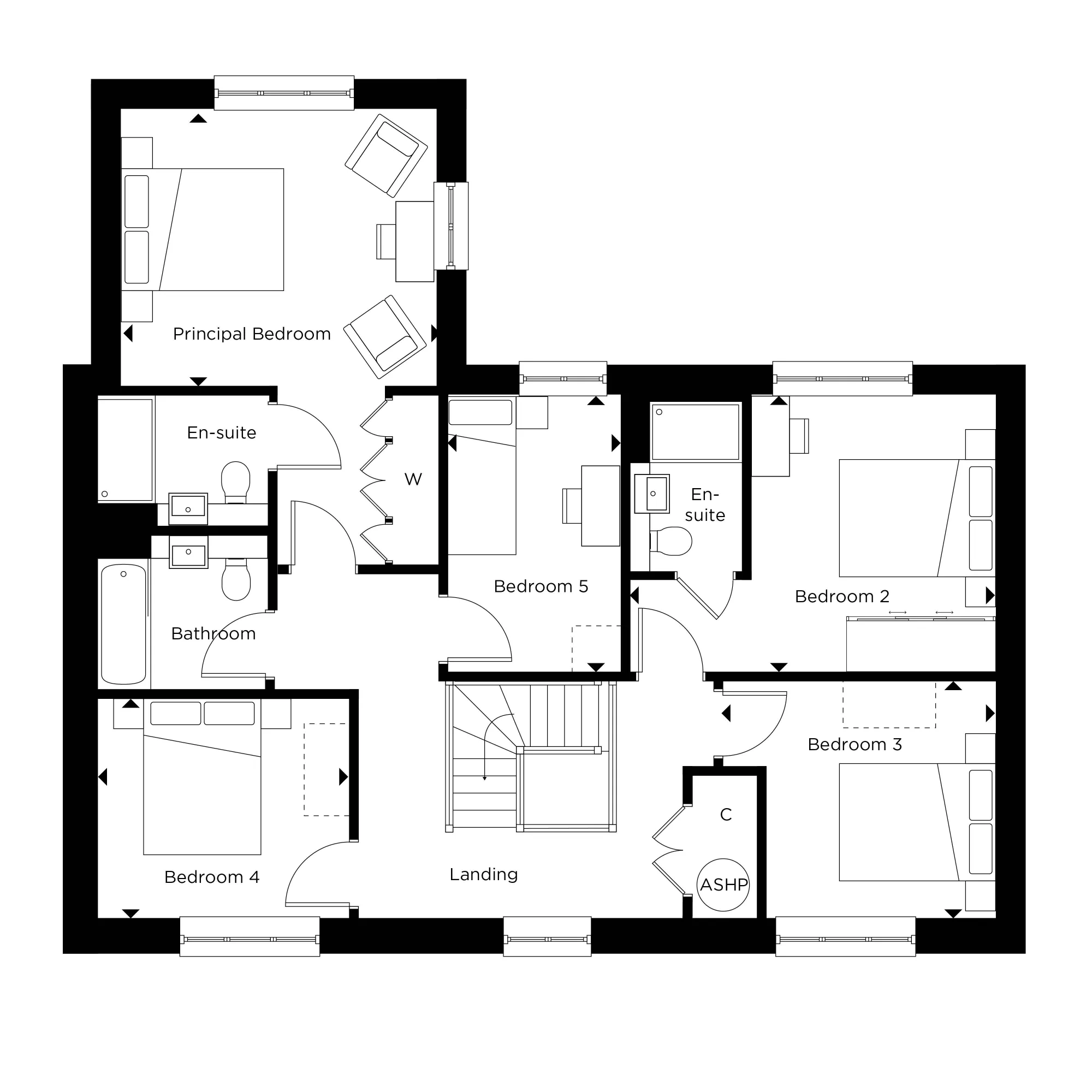 The Goddard at Hartley Acres Plots 108, 113, 117 First Floor